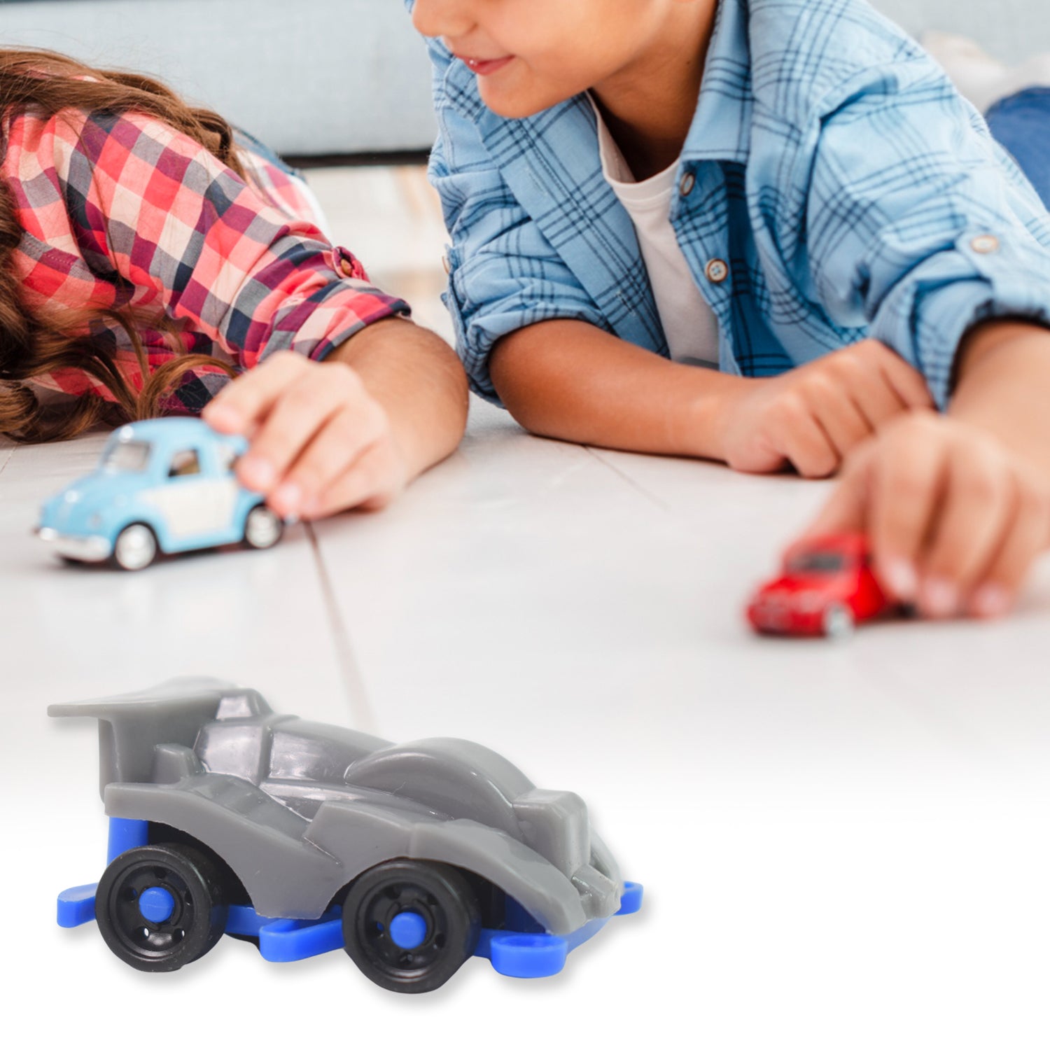 Mini Pull Back Car  Aeroplane Plastic Pull Back Car Cartoon Toys (12 Pcs Set) - LootFaat