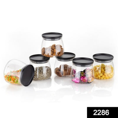 Multicolor Matka Jars - 900ml Airtight Food Storage (Set of 6)