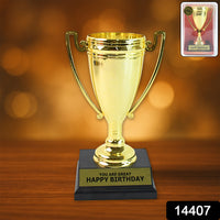 Golden Birthday Trophy  You Are Great Happy Birthday Plastic Award With Base