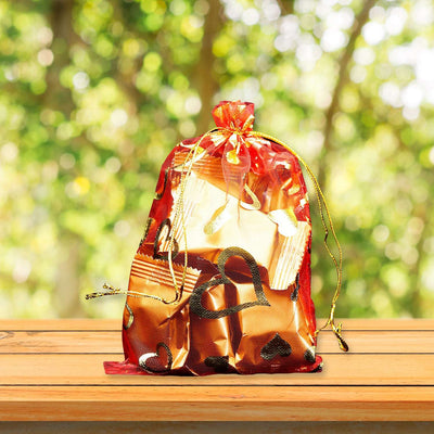 Net Fabric Drawstring Pouch For Dry Fruits Packing Organza Shagun Potli Baba Wedding Party Favor Gift Bags