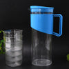 Transparent Stylish Premium Jug With Elegant Handle (2000 Ml Jug Approx  4 Pcs Plastic Glass)