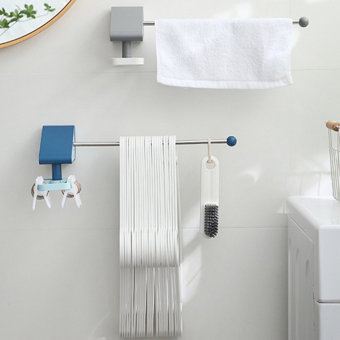 Kitchen Utensil Holder Hooks Self Adhesive Utensil Hangers Racks Hooks. - LootFaat