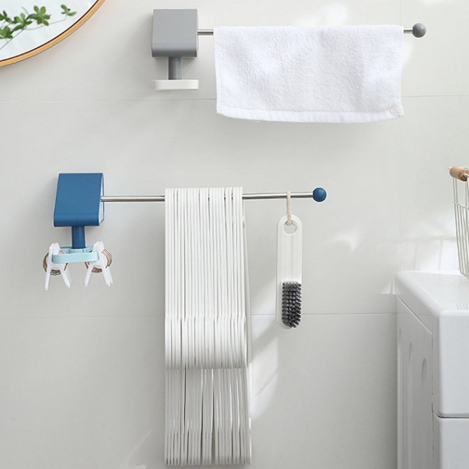 Kitchen Utensil Holder Hooks Self Adhesive Utensil Hangers Racks Hooks. - LootFaat