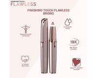 Flawless Brows- Women's Painless Facial Hair/Eyebrow Remover Electric Trimmer (Battery Included)
