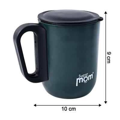 Supermom Metallic Stainless Steel Insulated Mug With Lid Approx 300ml (1 Pc) - second image