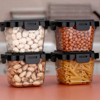Plastic Food Storage Containers With Lid (4 Pcs Set  500 Ml) - LootFaat