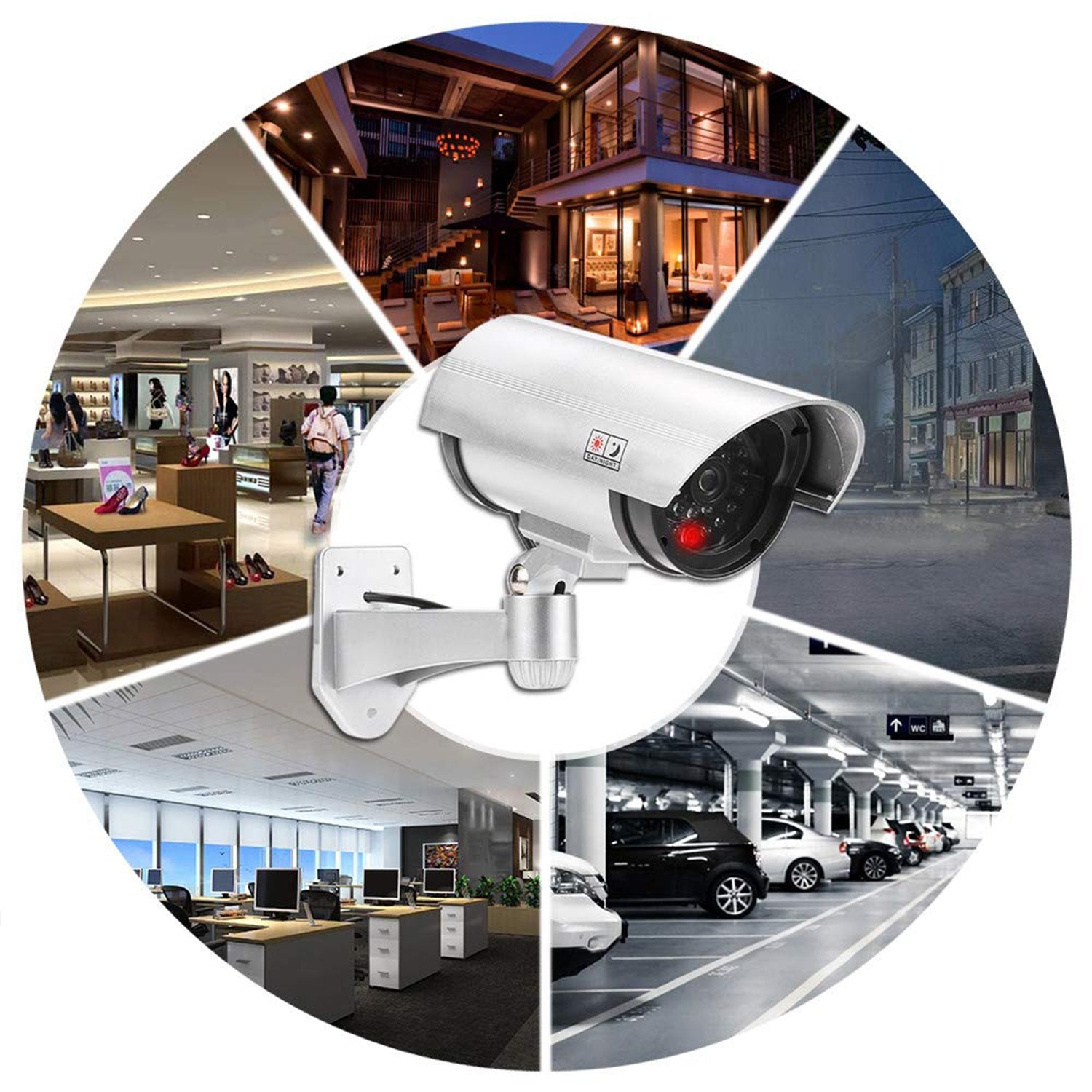 Wireless Security Cctv False Outdoor Fake Dummy Piece Ir Camera - LootFaat