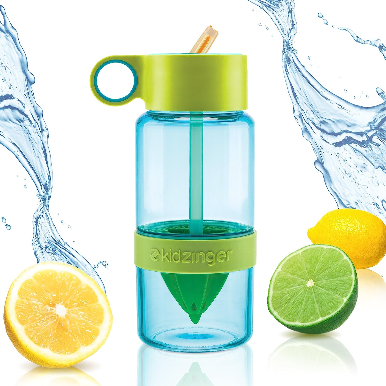 Sports Duo Citrus Kid Zinger Juice Water Bottle With Juice Maker Infuser Bottle (630ml) - LootFaat