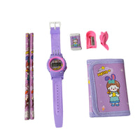 Stationery Set For Girls And Boys  Kids Return Gift - 7 In 1 School Items For Kids-pencils Eraser Sharpener Pouch Pencil Extender  Birthday Gift Idea Stationary Kit Set For School Kids (Pack Of 7 Pcs Set) - LootFaat
