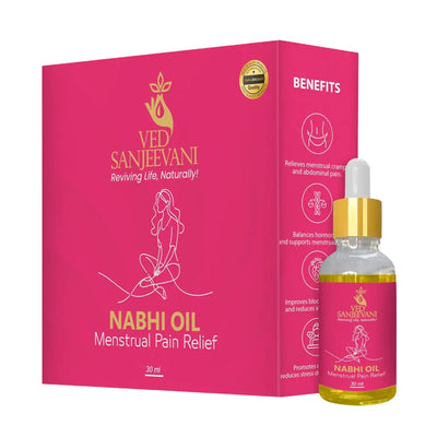 Ved Sanjeevani Nabhi Oil For Menstrual Pain Relief (30ml  1 Pc) - second image
