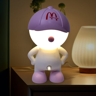 Cute Lovely Cartoon Design Led Desk Night Light With Plastic Head Cap (1 Pc) - second image