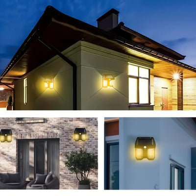 Solar Powered Outdoor Wall Light - Waterproof Garden & Villa Lamp (1 Pc) - second image