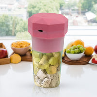 Portable Multifunctional Electric Juicer Cup Usb Juice Maker 6 Blade (350 Ml) - LootFaat