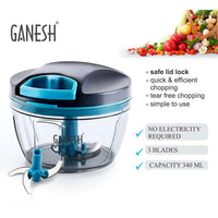 Ganesh Wonder Chopper - 470ml Grey Vegetable Chopper