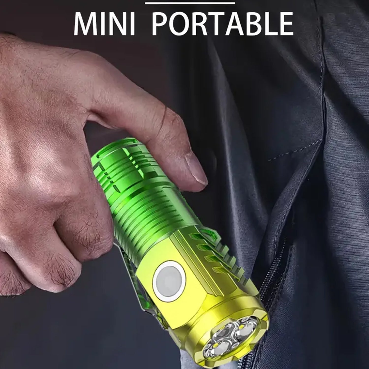 Usb Chargeable Mini 3 Led Flashlight  Torch Light (1 Pc) - LootFaat