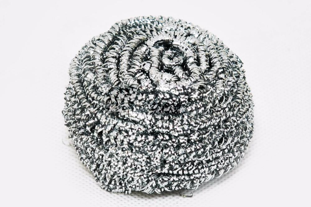 Round Shape Stainless Steel Ball Scrubber (Pack Of 12) - LootFaat