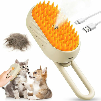 Electric Steam Pet Grooming Brush for Dogs & Cats - Hair Removal & Massage - second image