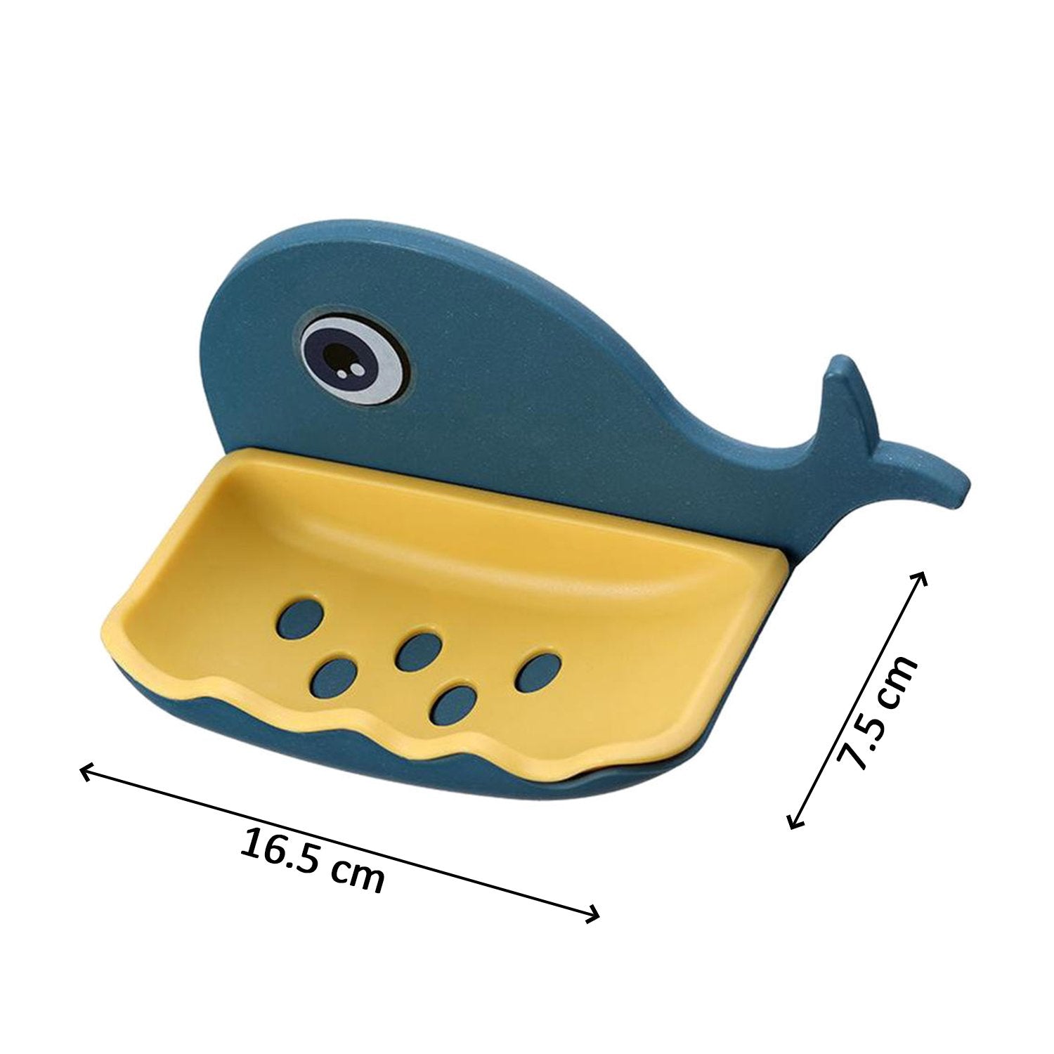 Fish Shape Double Layer Adhesive Waterproof Wall Mounted Soap Bar Holder Stand Rack For Bathroom Shower Wall Kitchen - LootFaat