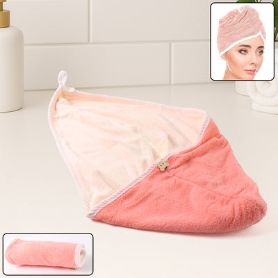 Super Absorbent Hair Drying Towel Wrap - Quick Dry Hair Cap for Women