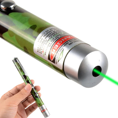 Green Laser Pointer Pen with Star Pattern Cap