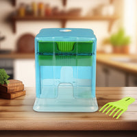 2 In 1 Potato Chipser  Slicer French Fries Maker Finger Chips  Plastic  Two Blades Finger Chips Cutter For Kitchen Accessoryvegetable Fruit Slicer (1 Pc) - LootFaat