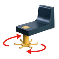 Rotating Wall Hook Hanger - 6 Claw, Self Adhesive, Heavy Duty