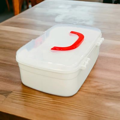 3 Compartment First Aid Box with Handle & Detachable Tray - second image