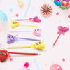 Cute Cartoon Shape  Heart Design Facy Writting Pen Attached Rattle  Ball Pen Smooth Writing For Wedding  Events  Multiuse Pen  Best Pen L Use For Kids (12 Pcs Set Mix Design  Color)