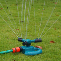 3 Arm 360 Sector Rotating Water Sprinkler Garden Pipe Hose Irrigation Yard - LootFaat