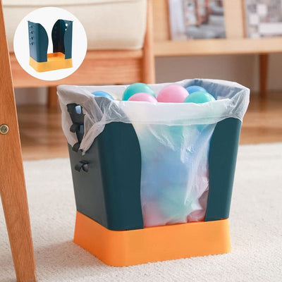 Expandable Plastic Trash Can - Large Capacity Waste Bin