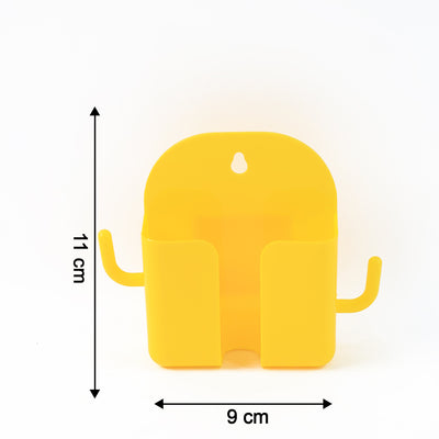 1 Pc Orange Wallmount Mobile Stand With Hook For And Stuffs Purposes. - second image