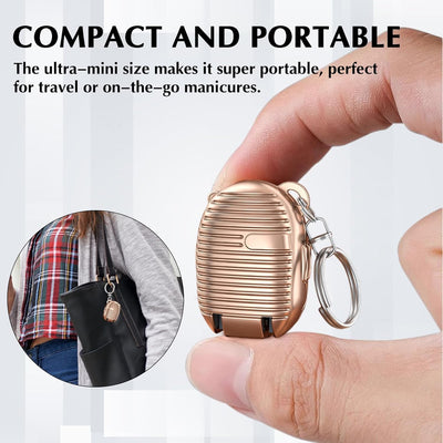 Keychain Nail Clipper - Portable Stainless Steel Mini Nail Cutter