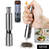 Thumb Press Stainless Steel Salt & Pepper Grinder