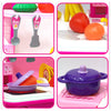 3 In 1 Kitchen Set For Kids Portable Pretend Play Toys For Kids With Suitcase (1 Set)