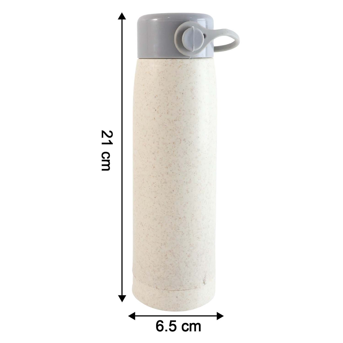 6951 High Portable Water Bottle Creative Wheat Fragrance Glass Bottle Water With Mobile Phone Holder Wide Mouth Glass Water 380ml (Moq - 80 Pc)