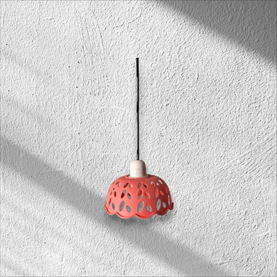cute small  hangign plastic pink lampshade