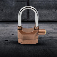 Brown Security Alarm Metallic Lock System With 3 Keys (1 Set) - LootFaat