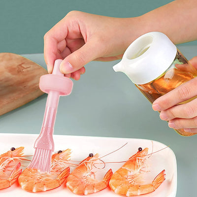 Oil Dispenser With Silicone Oil Brush (1 Pc  With Brush  250 Ml Approx) - second image