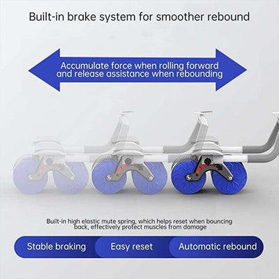 Automatic Rebound Abdominal Roller Wheel with Elbow Support & Timer - second image