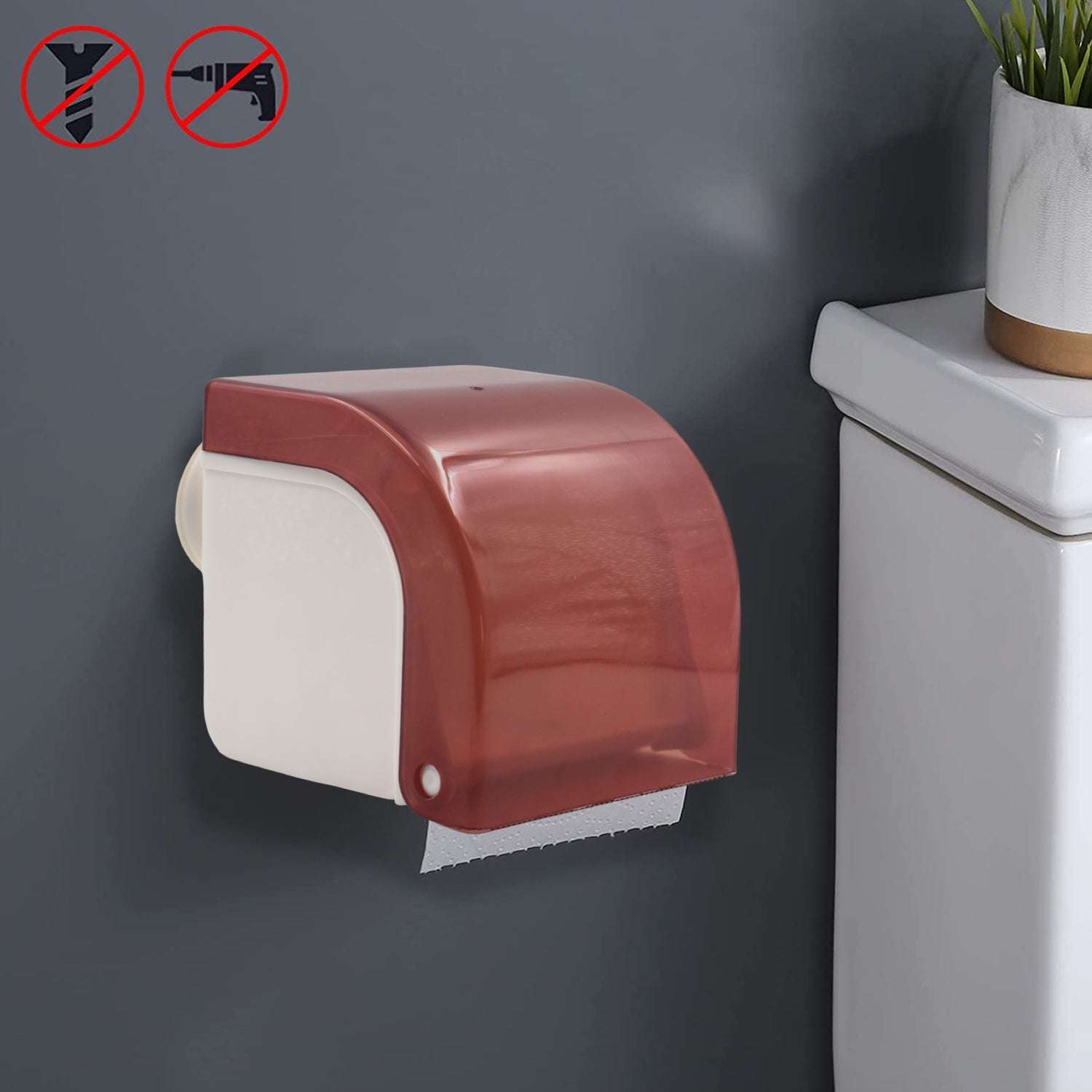Wall Tissue Holder Used For Holding Tissues Responsible For Cleaning And Wiping Of Hands And Some Other Accessories. - LootFaat