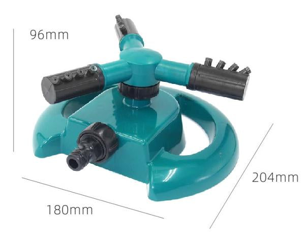 3 Arm 360 Sector Rotating Water Sprinkler Garden Pipe Hose Irrigation Yard - LootFaat