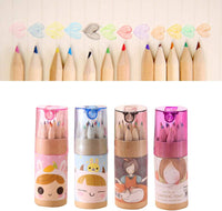 12 Colouring Pencils Kids Set Pencils Sharpener Mini Drawing Colored Pencils With Sharpener Kawaii Manual Pencil Cutter Coloring Pencil Accessory School Supplies For Kid Artists Writing Sketching - LootFaat
