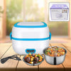 3-in-1 Electric Lunch Box Food Heater/Cooker/Steamer - Stainless Steel