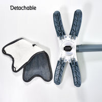 Hands-Free Squeeze Flat Mop with Microfiber Pads - 360° Rotating Head