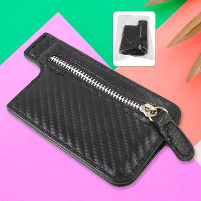 Black Adhesive Card Phone Holder Card Wallet Phone Attachment (1 Pc) - second image