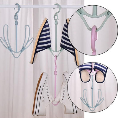Shoes Drying Hanger Rotatable Shoe Hanging Racks For Balcony Closet (1pc) - second image