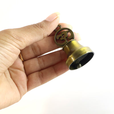 Om Symbol Temple Bell Metal Keychain (1 Pc) - second image