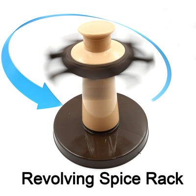 5986  360 Revolving Spice Rack For Kitchen And Dining Table 8 Spice Jars With 120 Ml Condiment Set Herb Seasoning Organizer - second image
