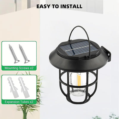 Solar Lantern Wall Light with Motion Sensor - second image