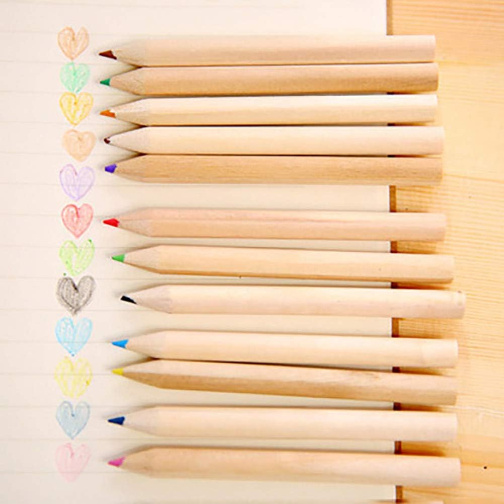 12 Colouring Pencils Kids Set Pencils Sharpener Mini Drawing Colored Pencils With Sharpener Kawaii Manual Pencil Cutter Coloring Pencil Accessory School Supplies For Kid Artists Writing Sketching - LootFaat
